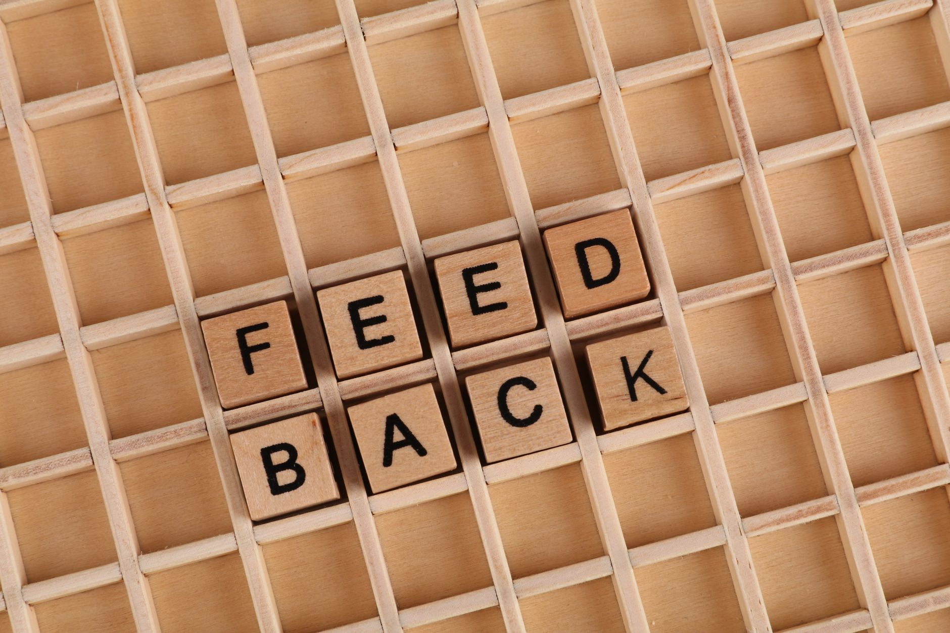 letters on wooden cubes